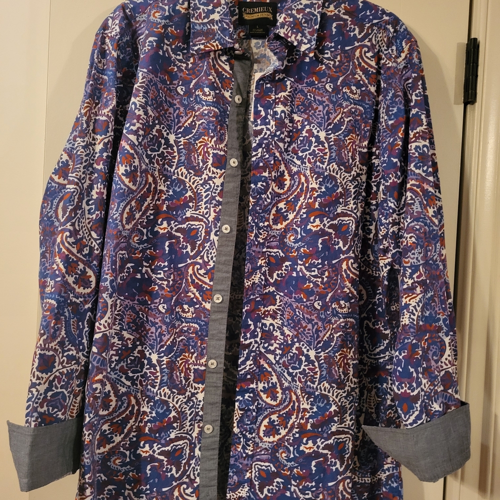 Daniel Cremieux Men's Multicolor Paisley Shirt